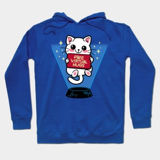 Funny Cute VR Virtual Reality Kawaii Cat Free Hugs Cartoon Hoodie